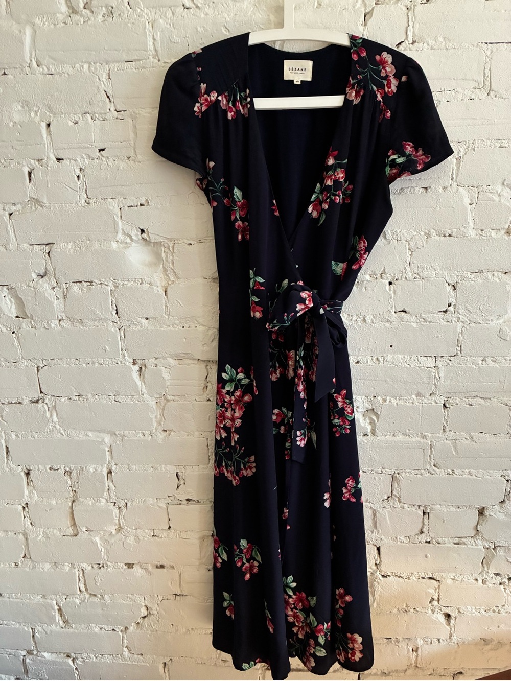 Sezane silk Wrap Dress